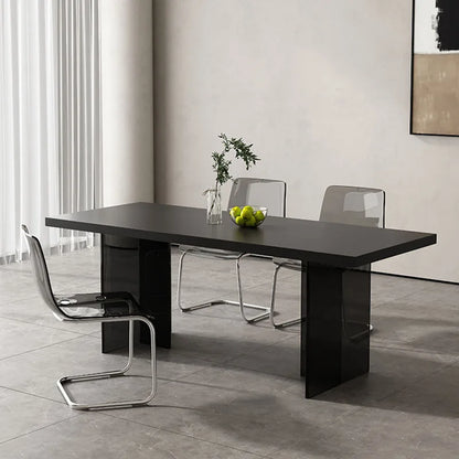 High Center Dining Table Living Room Luxury Minimalist Designer Dining Table Hotel Lobby Rectangle Mesas De Jantar Furniture