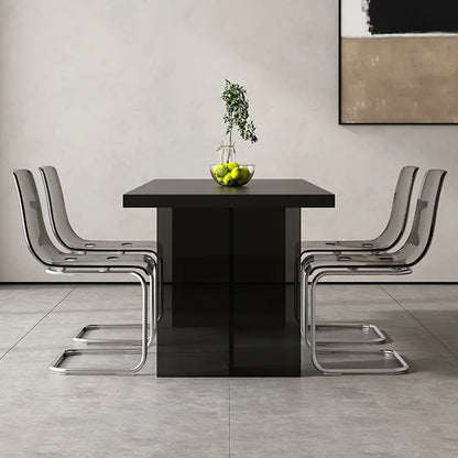 High Center Dining Table Living Room Luxury Minimalist Designer Dining Table Hotel Lobby Rectangle Mesas De Jantar Furniture