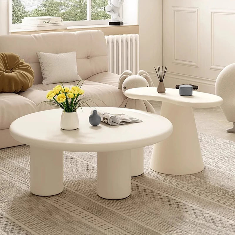 Luxury Round Fashion Coffee Tables Minimalist Modern Small Mini Coffee Table Kawaii Cute Muebles Para El Hogar Home Furniture