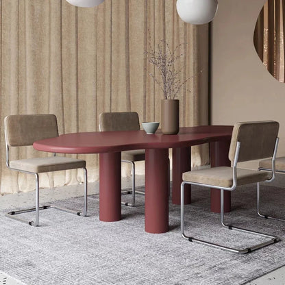 Organische eettafel Alba wit