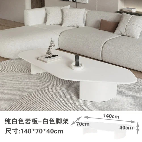 Modern Design Coffee Table Black Low Irregular Low Marble Nordic Side Table Hotel Apartamento Mesa Auxiliar Furniture For Home