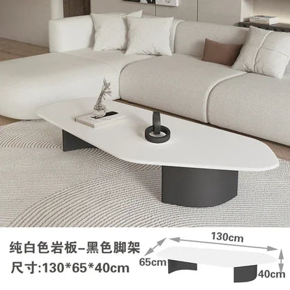 Modern Design Coffee Table Black Low Irregular Low Marble Nordic Side Table Hotel Apartamento Mesa Auxiliar Furniture For Home
