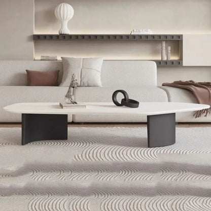 Modern Design Coffee Table Black Low Irregular Low Marble Nordic Side Table Hotel Apartamento Mesa Auxiliar Furniture For Home