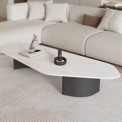 Modern Design Coffee Table Black Low Irregular Low Marble Nordic Side Table Hotel Apartamento Mesa Auxiliar Furniture For Home