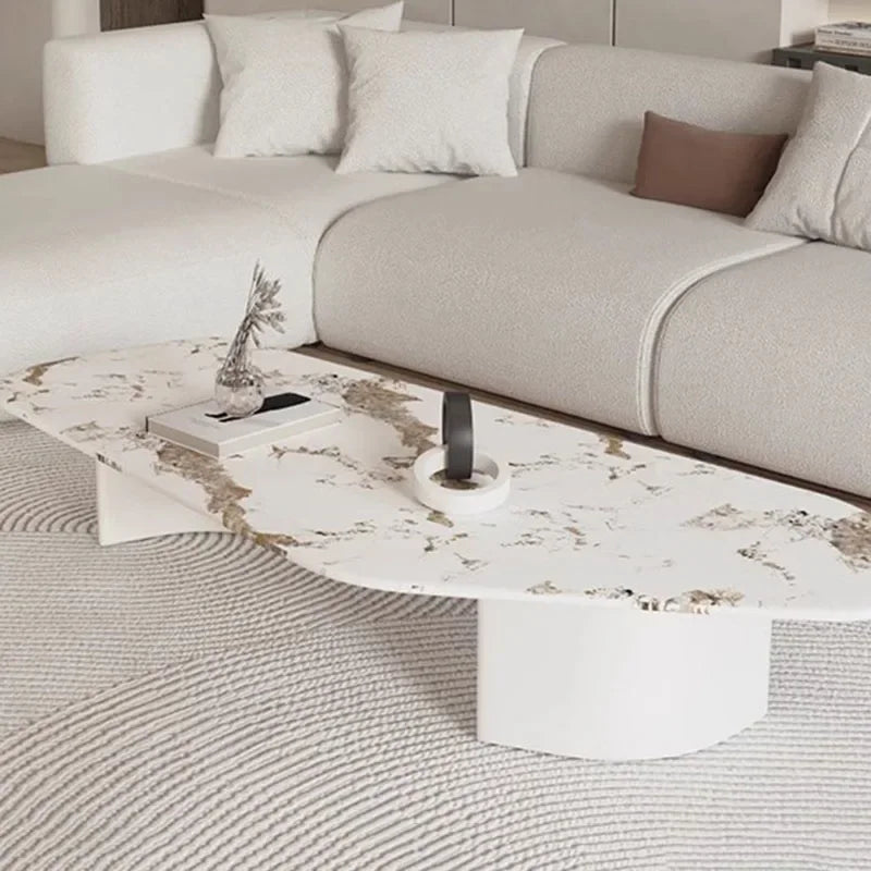 Modern Design Coffee Table Black Low Irregular Low Marble Nordic Side Table Hotel Apartamento Mesa Auxiliar Furniture For Home
