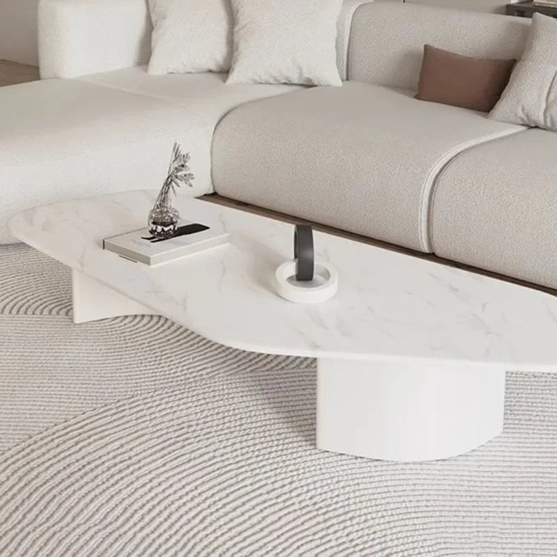 Modern Design Coffee Table Black Low Irregular Low Marble Nordic Side Table Hotel Apartamento Mesa Auxiliar Furniture For Home