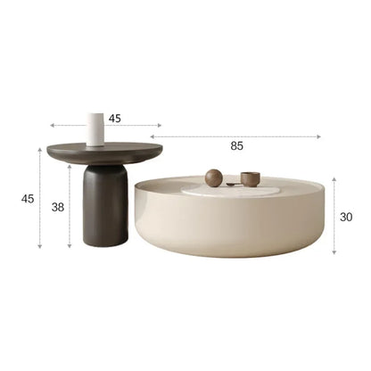 Modern Simple Coffee Tables White Nordicunique Storage Side Table Premium Minimalist Mesa Auxiliar Salon Living Room Furniture