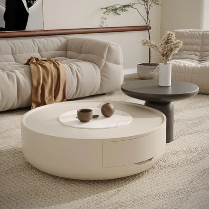 Modern Simple Coffee Tables White Nordicunique Storage Side Table Premium Minimalist Mesa Auxiliar Salon Living Room Furniture