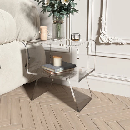 Nordic Furniture Acrylic Coffee Table Living Room Furniture Transparent Sofa Side Table Creative Home Accessories Bedside Tables
