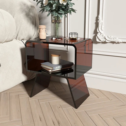Nordic Furniture Acrylic Coffee Table Living Room Furniture Transparent Sofa Side Table Creative Home Accessories Bedside Tables