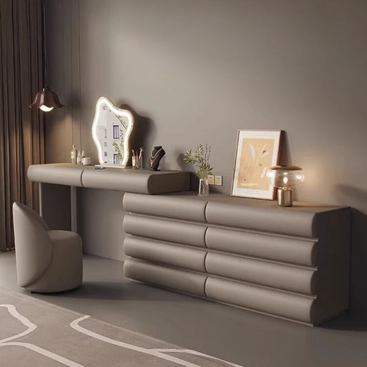 Make up tafel met ladenkast Beige