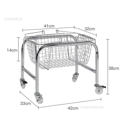 Nordic Metal Coffee Table Modern Minimalist Movable Trolley Creative Sofa Side Table Medieval Corner Table Living Room Furniture