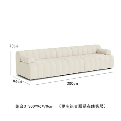 Nordic Modern Modular Sofa Italian Minimalist Internet Famous Piano Key Sofa Creative Designer Curved Sofa Combination