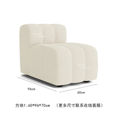 Nordic Modern Modular Sofa Italian Minimalist Internet Famous Piano Key Sofa Creative Designer Curved Sofa Combination
