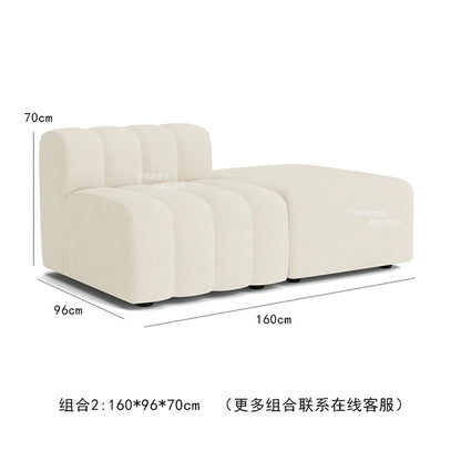 Nordic Modern Modular Sofa Italian Minimalist Internet Famous Piano Key Sofa Creative Designer Curved Sofa Combination
