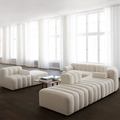 Nordic Modern Modular Sofa Italian Minimalist Internet Famous Piano Key Sofa Creative Designer Curved Sofa Combination