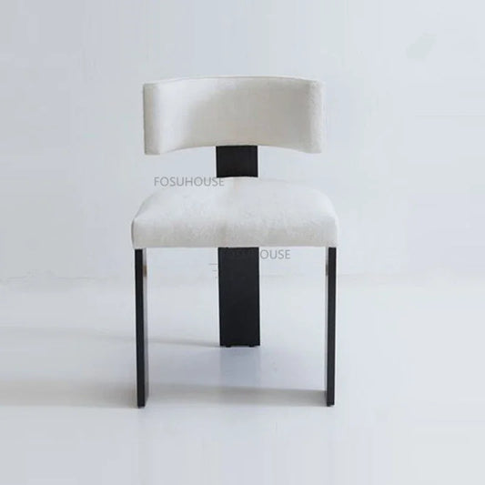 Nordic Solid Wood Dining Chairs For Home Furniture Kitchen Chair Creative Light Luxury Household Dining Room Dining Chair