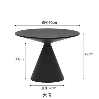 Ronde Licht Luxe Metalen Salontafel Woonkamer Meubels Sofa Bijzettafel Een Paar Balkon Theetafel Slaapkamer Nachtkastje