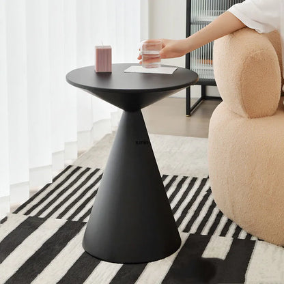 Ronde Licht Luxe Metalen Salontafel Woonkamer Meubels Sofa Bijzettafel Een Paar Balkon Theetafel Slaapkamer Nachtkastje