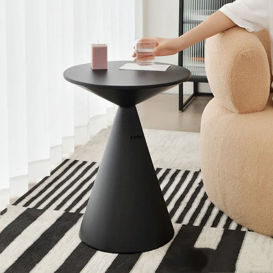 Ronde Licht Luxe Metalen Salontafel Woonkamer Meubels Sofa Bijzettafel Een Paar Balkon Theetafel Slaapkamer Nachtkastje
