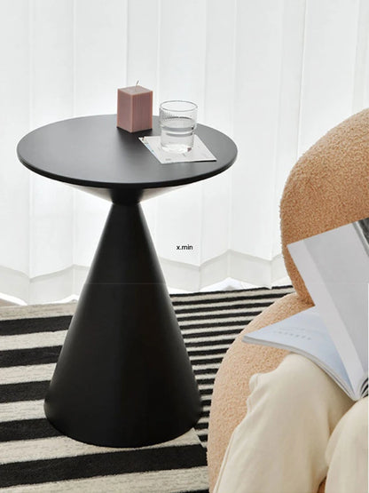 Ronde Licht Luxe Metalen Salontafel Woonkamer Meubels Sofa Bijzettafel Een Paar Balkon Theetafel Slaapkamer Nachtkastje