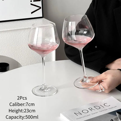 Nordic Style Rode Wijn Glazen Beker Big Buik Rode Wijn Glazen Beker Luxe Glazen Beker Grote Capaciteit Wijnglas Bekers Bar Home Tools
