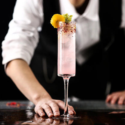 Rechte Champagneglazen Beker, Cocktailglazen, Bar Bubble Cup, Bruiloft Wijnglas, Restaurant Drinkwaren