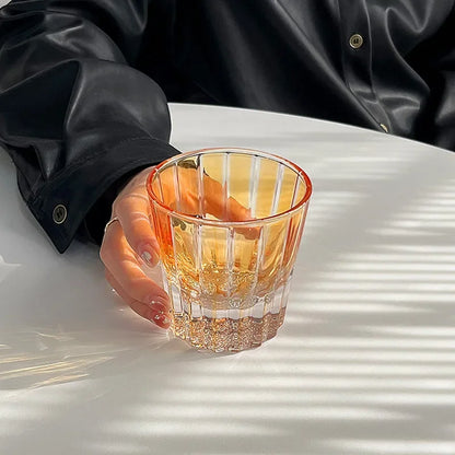 200Ml Star Diamant Geslepen Rock Cup Whisky Cups Huishoudelijke Water Cup Minimalistische Stijl Glas Voor Bar Party Gekleurde Kristallen Glazen Beker