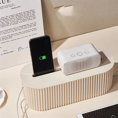 Nordic Plug Board Opbergdoos Kabel Wire Organizer Case Socket Draadloze Wifi Router Armband Desktop Data Line Plug Houder Plank