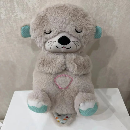 Baby Pacify Ademhaling Konijn Pop Kalmeert Otter Knuffel Kinderen Rustgevende Muziek Slaap Metgezel Speelgoed Beer Knuffel Voor Kinderen
