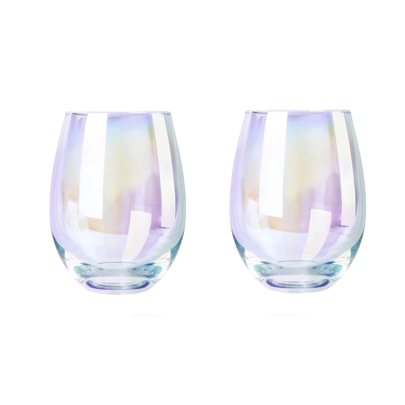 Regenboog Wijnglazen (Set Van 2/Set Van 4)-20 Oz, Grote Iriserende Wijnglazen, Waterglas, Perfect Voor Geschenken, Feest, Huis & Bar
