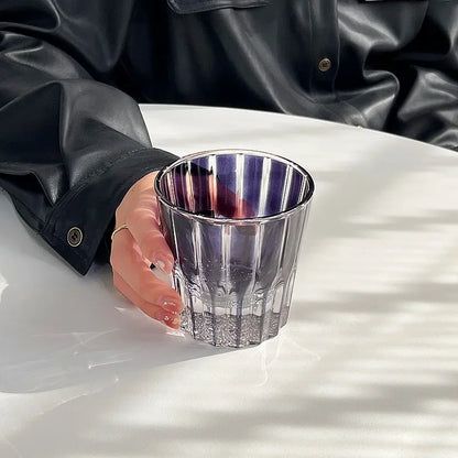 200Ml Star Diamant Geslepen Rock Cup Whisky Cups Huishoudelijke Water Cup Minimalistische Stijl Glas Voor Bar Party Gekleurde Kristallen Glazen Beker