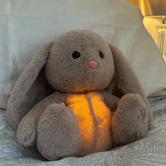 Baby Pacify Ademhaling Konijn Pop Kalmeert Otter Knuffel Kinderen Rustgevende Muziek Slaap Metgezel Speelgoed Beer Knuffel Voor Kinderen