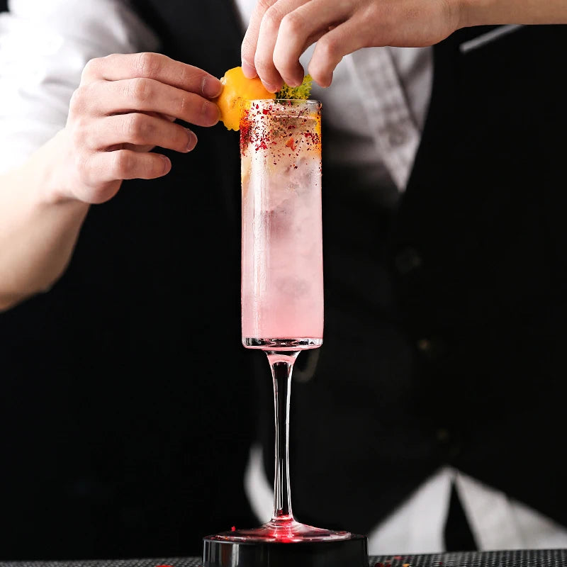 Rechte Champagneglazen Beker, Cocktailglazen, Bar Bubble Cup, Bruiloft Wijnglas, Restaurant Drinkwaren