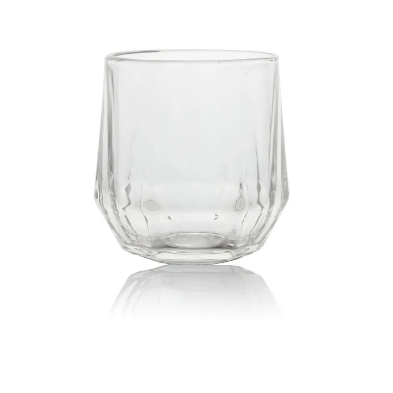 Kleurrijke Zes-Edge Transparant Glas Huishoudelijk Bier Sap Theekop Woonkamer Drinkbeker Casual Kleurrijke Glazen Cuo