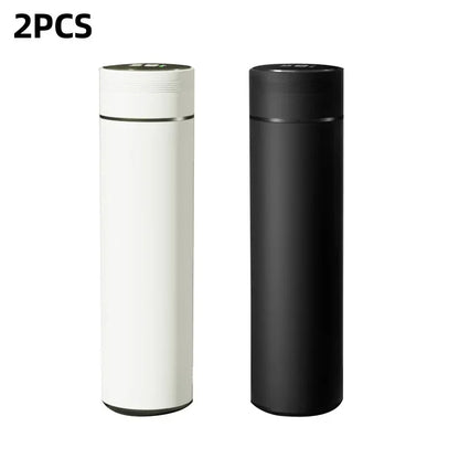 500Ml Slimme Waterfles Rvs Thermos Temperatuur Display Lekvrije Vacuümkolven Koffiekopje Melk Mok Kerstcadeau
