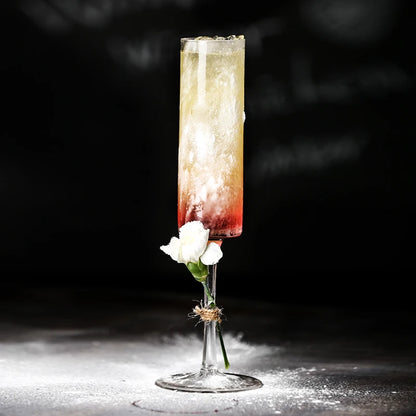 Rechte Champagneglazen Beker, Cocktailglazen, Bar Bubble Cup, Bruiloft Wijnglas, Restaurant Drinkwaren