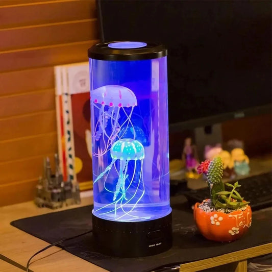 7 Kleuren Veranderende Kwallen Lamp Tafel Nachtlampje Kid Home Slaapkamer Decor Jongen Meisje Verjaardag Cadeau Desktop Decor Lamp Klein Formaat