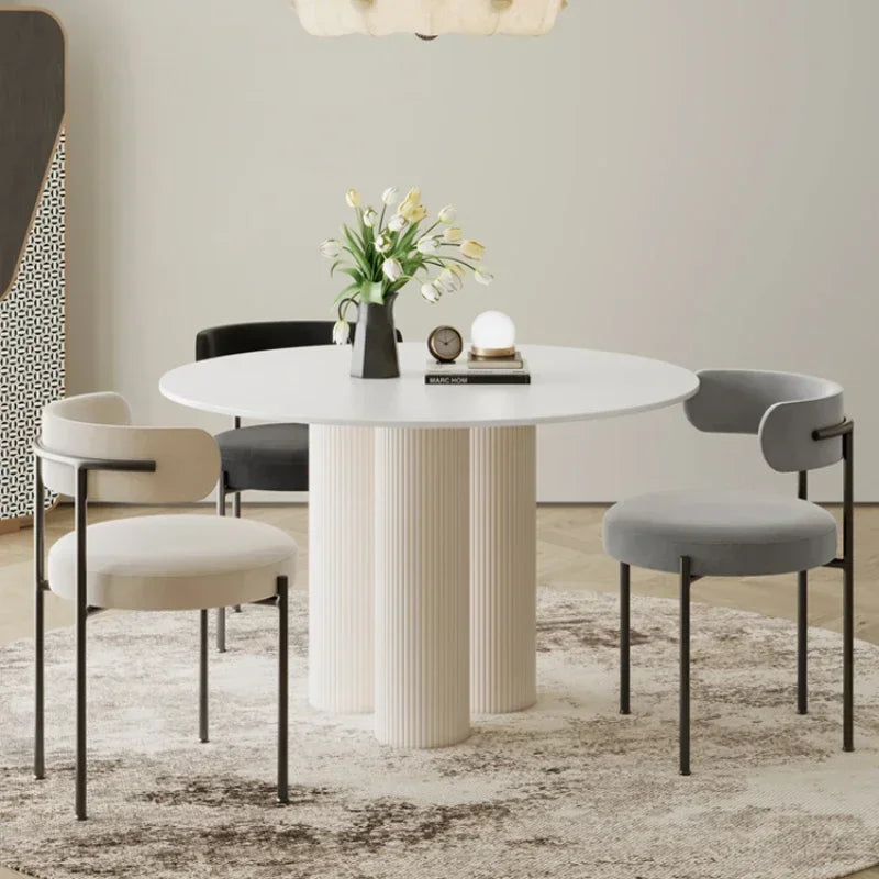 Simply ronde tafel Dunia wit