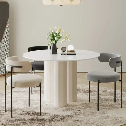 Simply ronde tafel Dunia wit