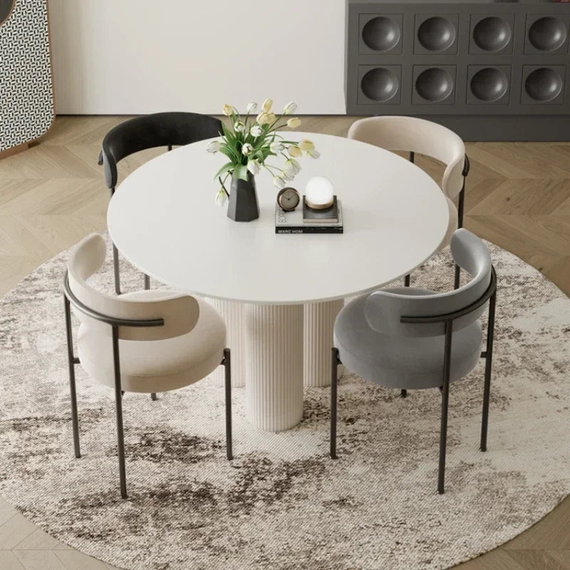 Simply ronde tafel Dunia wit