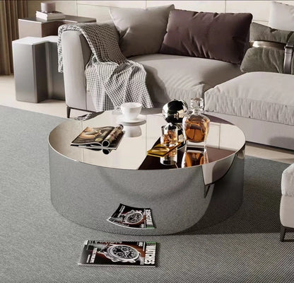 Stainless Steel Mirror Coffee Tables Luxury Living Room Furniture Nordic Designer Corner Table Home Sofa Side Table Decoration