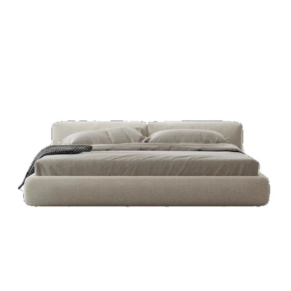 Villa High End Double Bed Frame Designer White Modern Headboard Twin Bed Frame Platform Safe Cama Box Casal Home Furniture