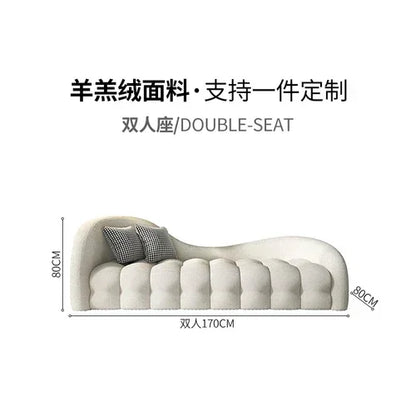White Comfortable Puff Sofa Luxury Designer Elegant Modern Sofa Bedrooms Soft Reclining Fauteuil Salon Living Room Furniture