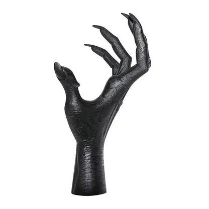 Witch Hand Wall Hanging Wall Hanger Decoration Wall Simulation Devil Hands Statue 3D Open Hand Sculpture Resin Decorative Art
