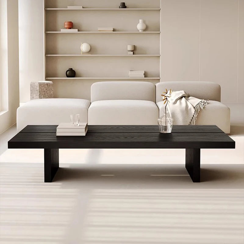 Wooden Black Coffee Table Rectangle Simple Regale Corner Sofa Tray Side Table Large Unique Mueble Salon Living Room Accessories